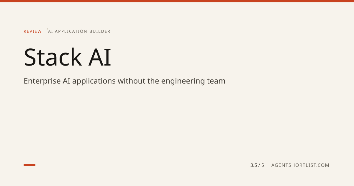 Stack AI Review (2026): Pricing & Verdict